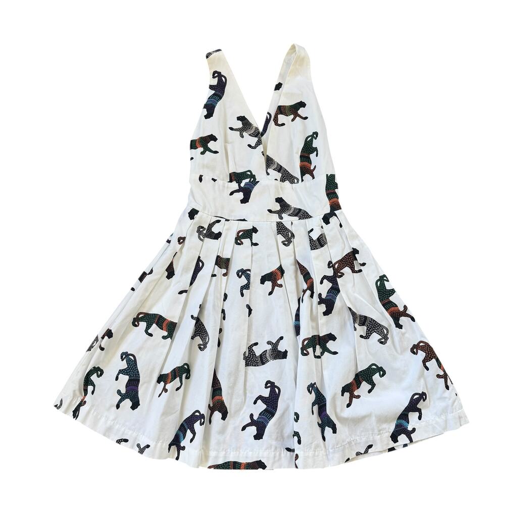 MSGM Panther Mini Dress White